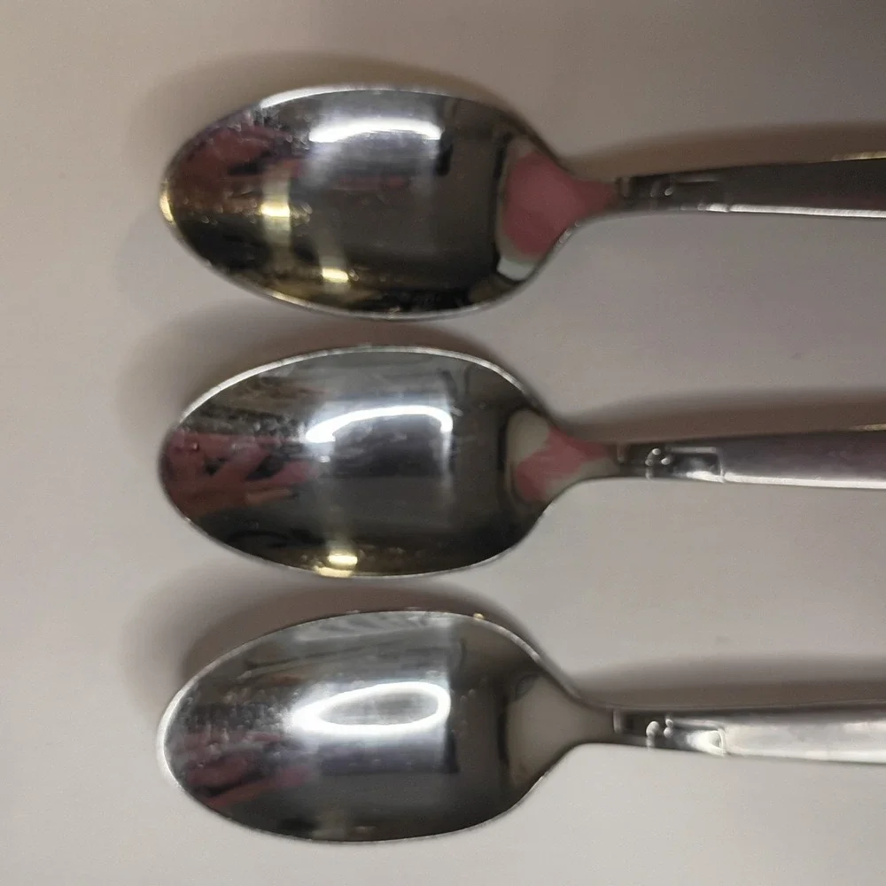 3 Soup Spoons Oneida Quadratic Stainless Flatware 7
